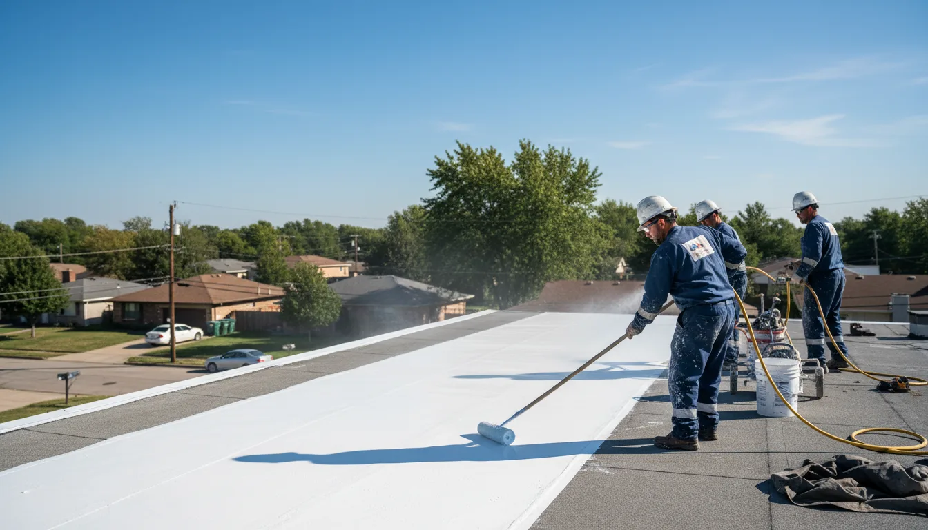 Commercial roof coating in Galt, IL near me